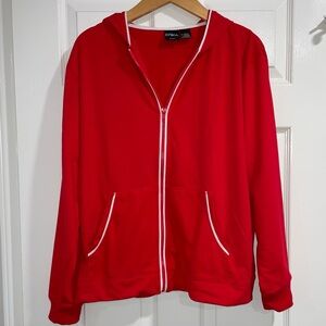 Erika Sport Hoodie Stretch Knit Large vintage spotless